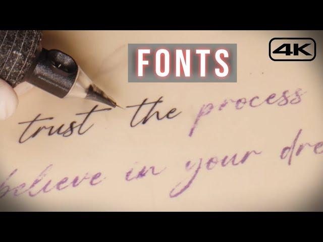 Tattoo Fonts Tutorial - How to Tattoo for Beginners