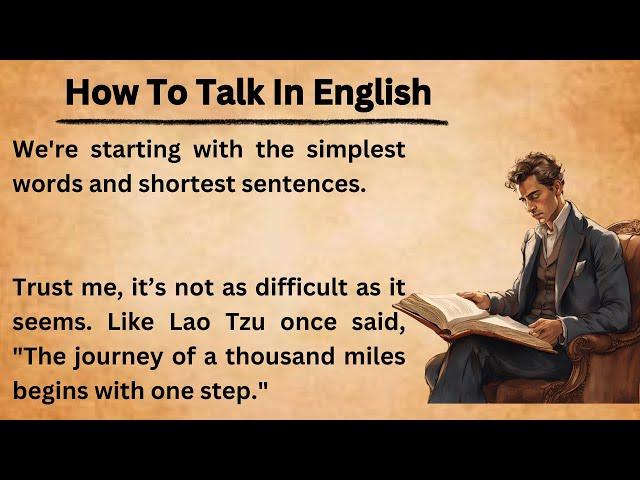 How To Talk In English || Graded Reader || Improve Your English Skills || Learn English With Bookish