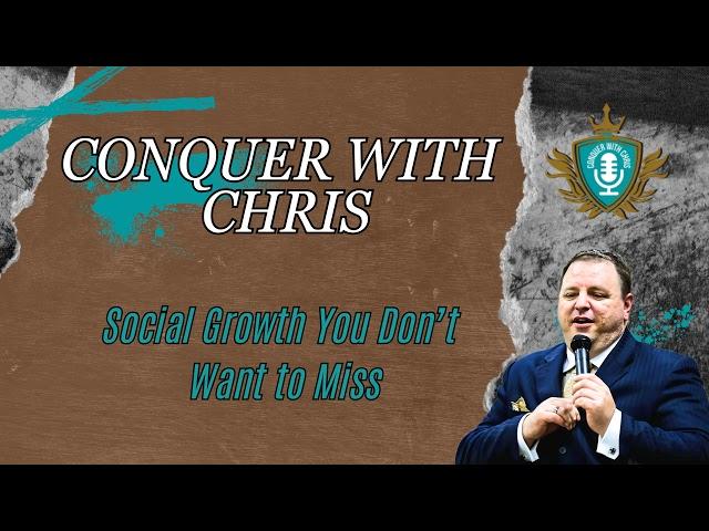 I'm Chris and I'm LIVE on Conquer With Chris