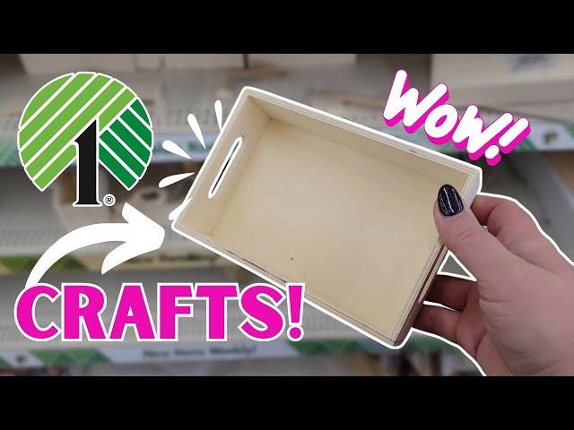 Brand New Ways to Use Wood Items from Dollar Tree! Crafts and Hacks for using Wood Trays!