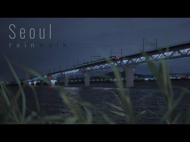 4K SEOUL WALK - Rainy night, Silent & Beautiful Seoul Botanical  Park. Ambience Sounds Relax