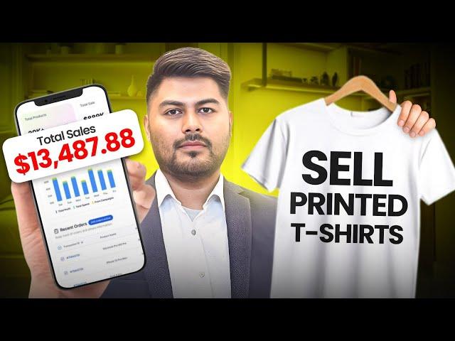 Sell Printed T-Shirts in USA with Zero Investment | Using Kittl #hrishikeshroy #printedtshirt