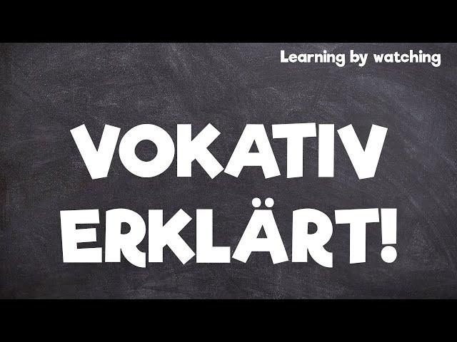 Vokativ in Latein einfach erklärt!