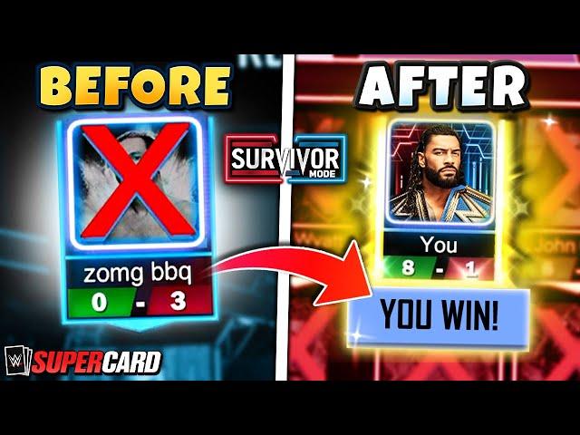 6 Tricks You NEED to Win SURVIVOR Mode in WWE SuperCard!