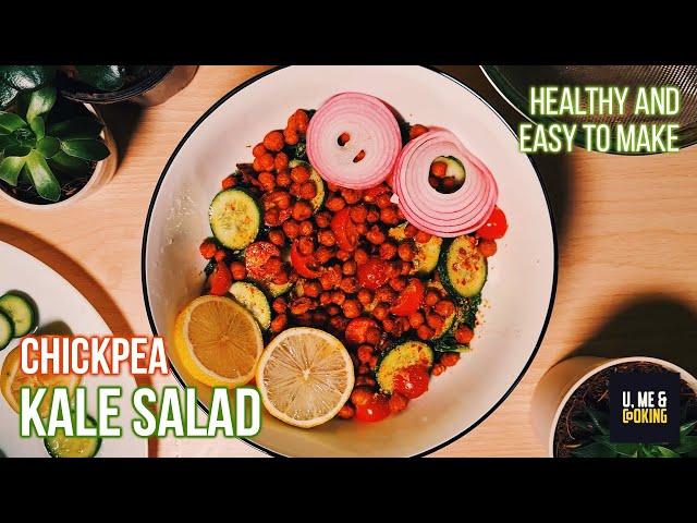  Chickpea Kale Salad Recipe | Healthy, Easy & Super Tasty!  #HealthyEating #ChickpeaKaleSalad