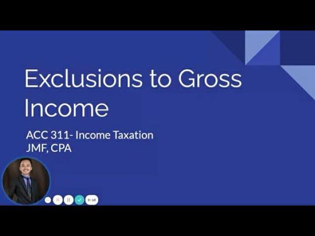 TAX: Exclusions to Gross Income