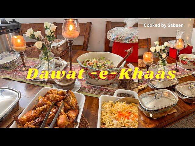 Dawat Vlog with Tablesetting & 10 recipes / Pakistani mom in Canada/CookedbySabeen