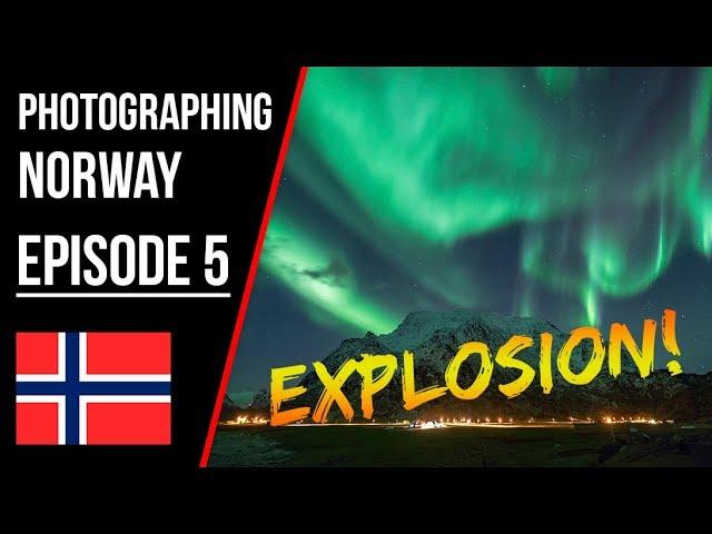 NORTHERN LIGHTS EXPLOSION in LOFOTEN