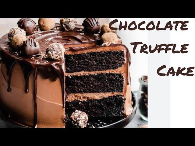 Chocolate Truffle Cake/Easy Chocolate Cake Recipe/Eggless Truffle Cake/Eggless Chocolate Sponge