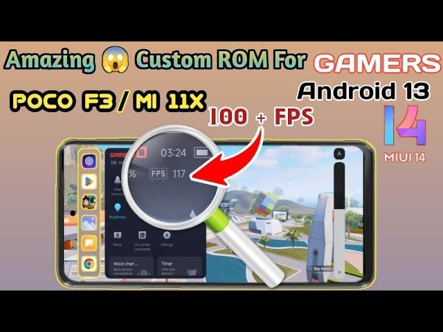 Mi 11x Poco F3 Custom Rom MiuiSR Android 13 | Amazing Stable FPS Pubg Mobile & BGMI Smooth + 90 FPS