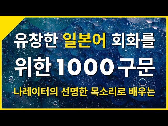 유창한 일본어 대화를 위한 1000구문