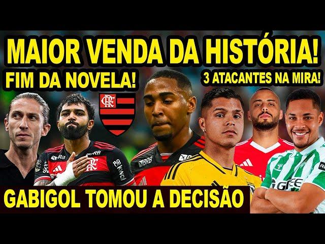 MAIOR VENDA DA HISTÓRIA! FLAMENGO RENOVA CONTRATO DE JOGADOR PARA VENDER! 3 CENTROAVANTES NA MIRA E+