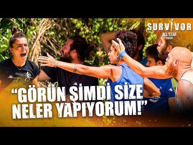 Merve ve Mavi Takım Arasında İpler Koptu! | Survivor All Star 2024 71. Bölüm