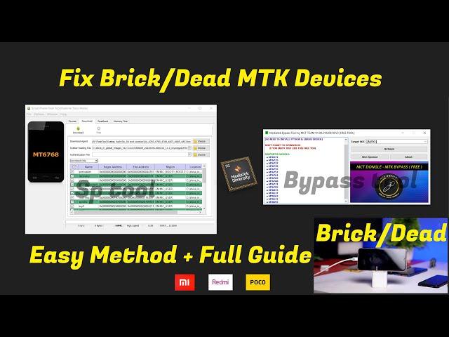 Unbrick MediaTek Xiaomi Devices Ft. Poco M2 | No Fastboot  No Recovery  | 100% Fixed 