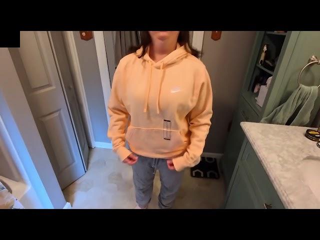 Nike 826433-010 Men/women Peach Pull-Over Hoodie