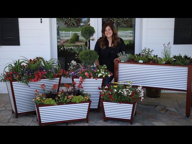 Galvanized Self-Watering Planters // Garden Answer