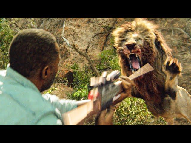 Sniper Rifle Vs Lion Scene | BEAST (2022) Movie CLIP 4K