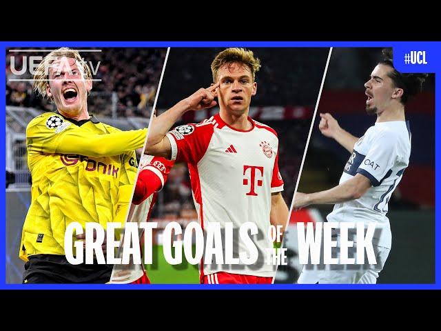 #UCL Great Goals Quarter-Finals 2nd leg | Brandt, Kimmich, Vitinha...