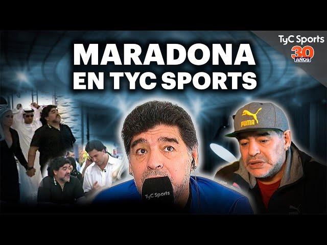 MARADONA en TyC SPORTS  LÍBERO VERSUS, DESPERTATE, JUEGOS OLÍMPICOS, SIN CASSETTE #30AñosTyCSports