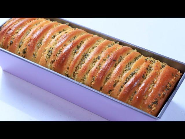 Perfect Garlic Loaf Bread,  Butter Garlic Loaf ｜蒜蓉吐司面包，手揉快速出膜，一出炉秒光｜Lisa‘s Kitchen