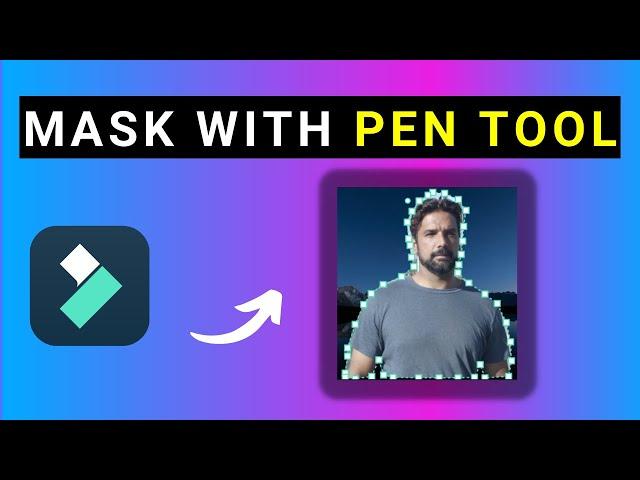 New in Filmora 12 - How to Mask with The PEN TOOL in Filmora 12