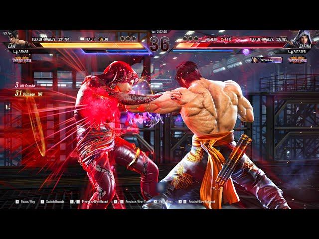 Marshall Law Vs Zafina Peak Pressure High Level Rank-Tekken 8