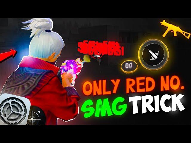 God Level [ No Recoil SMG Gun ] Headshot Trick | Only Red Numbers Trick +  Headshot Settings