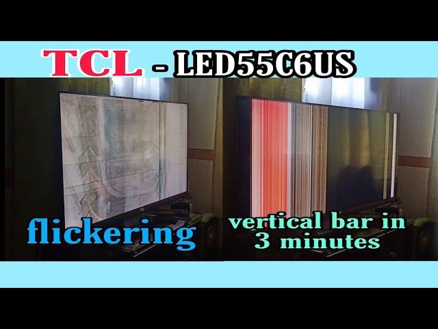 How to repair led tv flickering , and vertical bar on the screen...