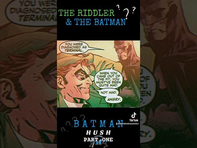#BATMAN & #RIDDLER in “HUSH,” Part One. #dccomics #comic #voiceoverartist #voiceover