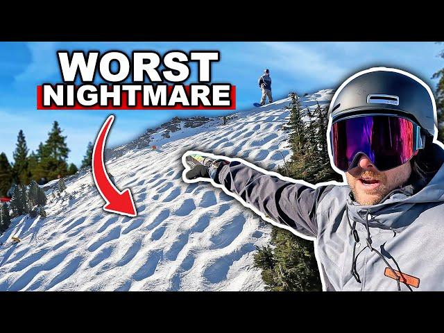 How To Survive Big Mogul Snowboarding