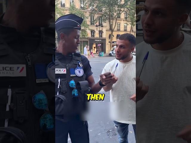 He Pickpocketed a Cop!? ‍️ (@sossamofficiel on Instagram) #shorts