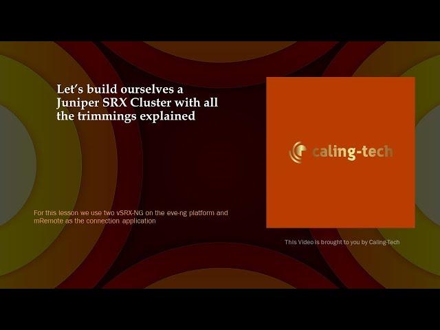 How to configure a Juniper SRX Cluster