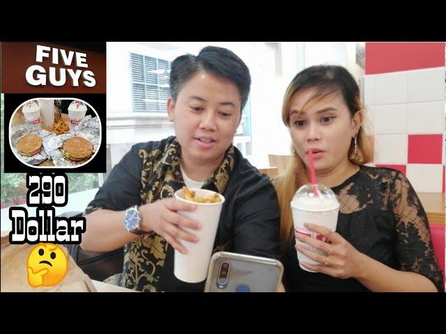 REVIEW FIVE GUYS BURGER IN HONGKONG || VLOG TKW HONGKONG