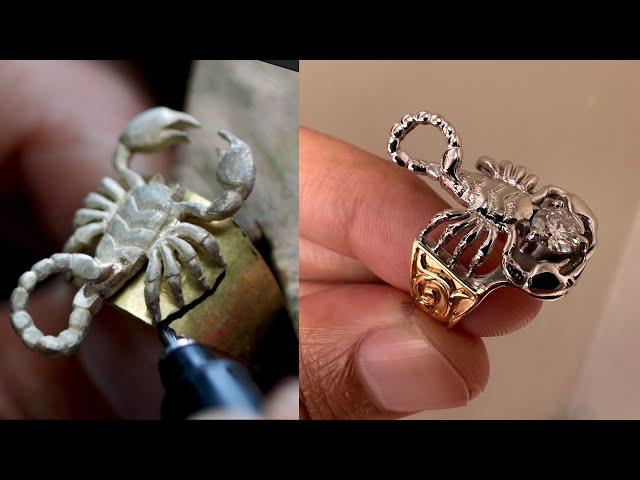 how to make a scorpion ring - how custom rings are made