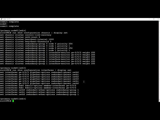 How to Configure Juniper SRX Firewall Cluster High Availability