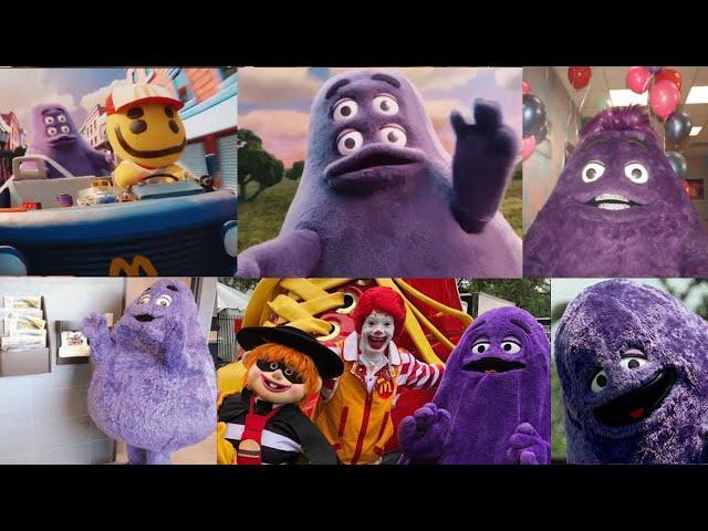 Grimace Commercials Compilation All McDonald's Ads Review