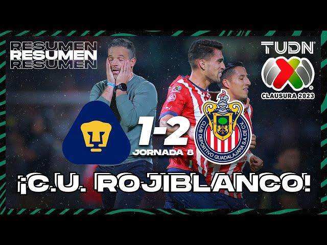 Resumen y goles | Pumas 1-2 Chivas | CL2023-Liga Mx J7 | TUDN