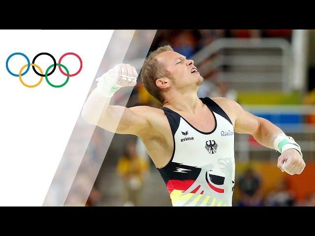 Germany's Hambuechen wins gold in horizontal bar