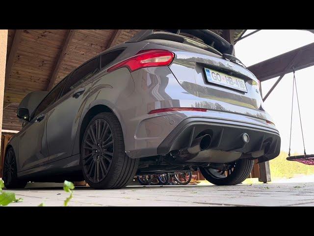 Ford Focus RS MK3 EGO-X catback exhaust system with ECE* @HGMotorsport