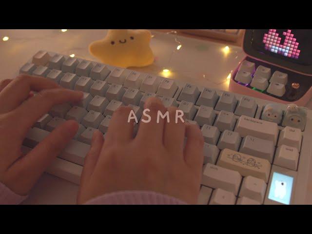 [Cozy ASMR] soothing typing on 6 different Keyboards | for sleep, relaxation and studying ️