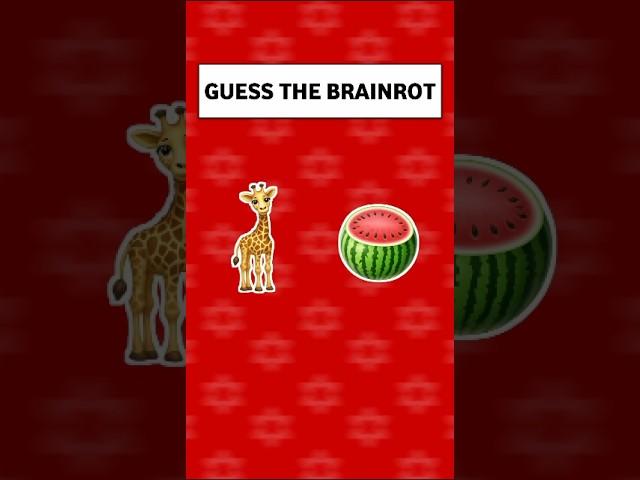 Guess The Italian Brainrot By Their Emoji Quiz ! #quiz​ #brainrot​ #italianbrainrot​  #girafe