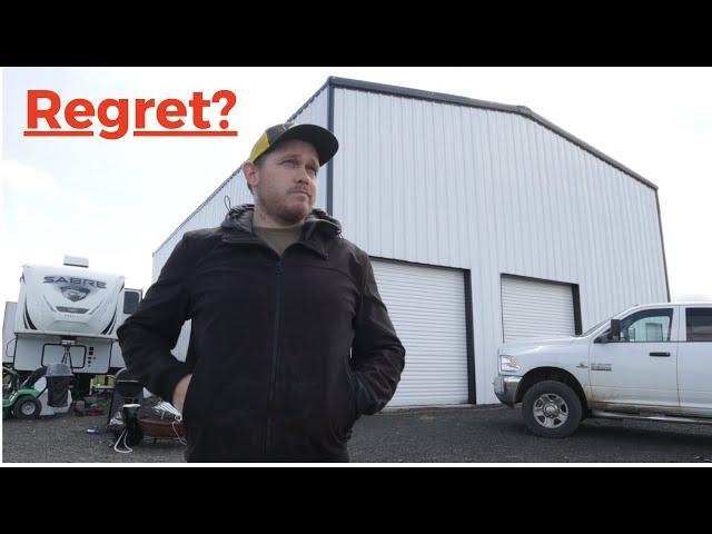 My Biggest Steel Building Regrets