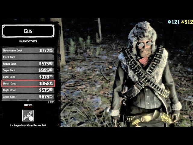 Moon Beaver (Sub Requested) Location/Time/Weather - Unlocking All Legendary Garments (RDR 2 Online)