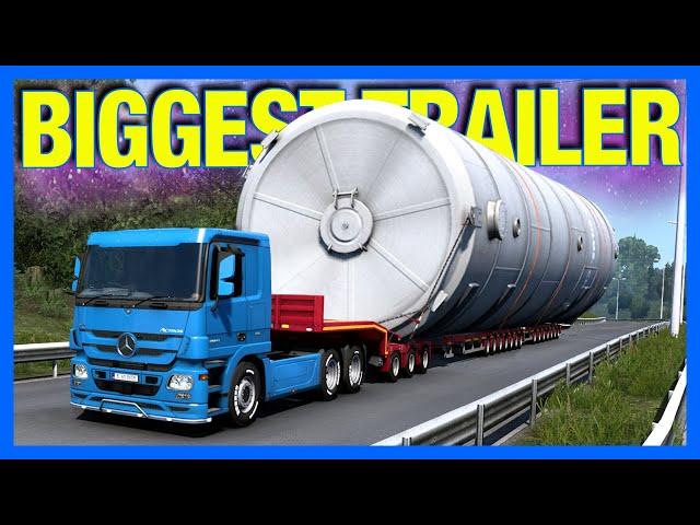 The BIGGEST Trailer vs 10,000 Horsepower Truck in Euro Truck Simulator 2