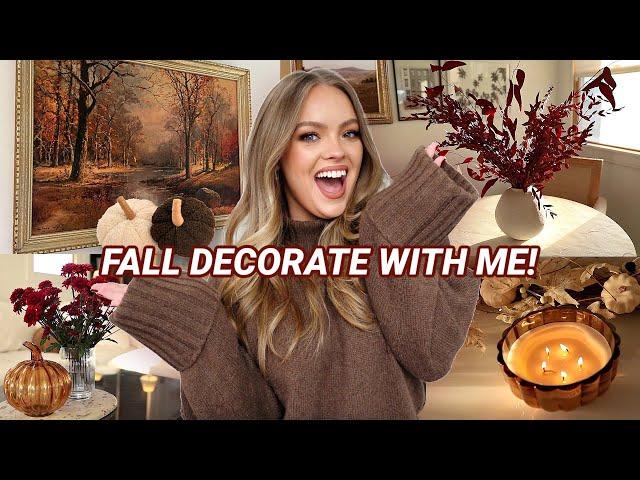 NEW FALL DECORATE WITH ME!  Cozy Vibes Home Decor Tour 2024