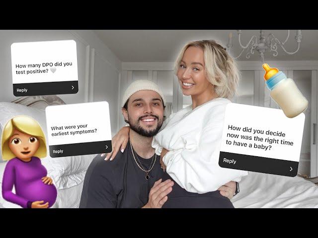 FIRST TRIMESTER Q+A | Early Pregnancy Symptoms, Bleeding, TTC + More! | Pregnancy Update