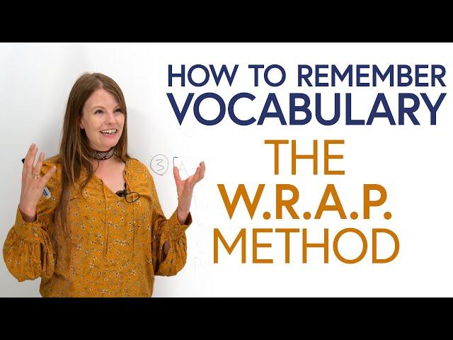 How to Remember Vocabulary: The W.R.A.P. Method