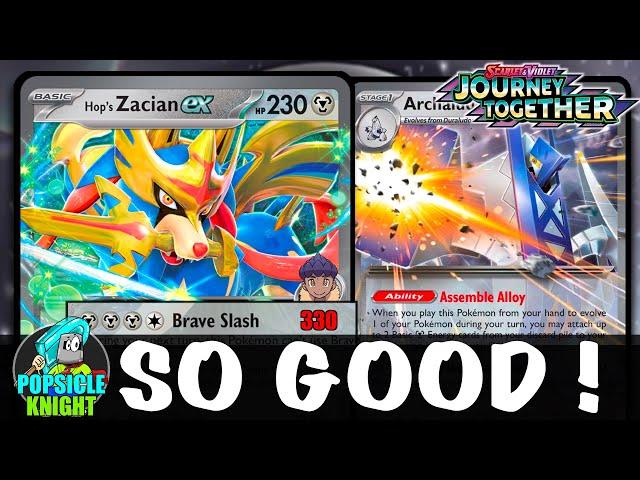 Hop's ZACIAN ex : Deal 330 Damage Every Turn! with Archaludon ex!  PTCGL Gameplay (JOURNEY TOGETHER)