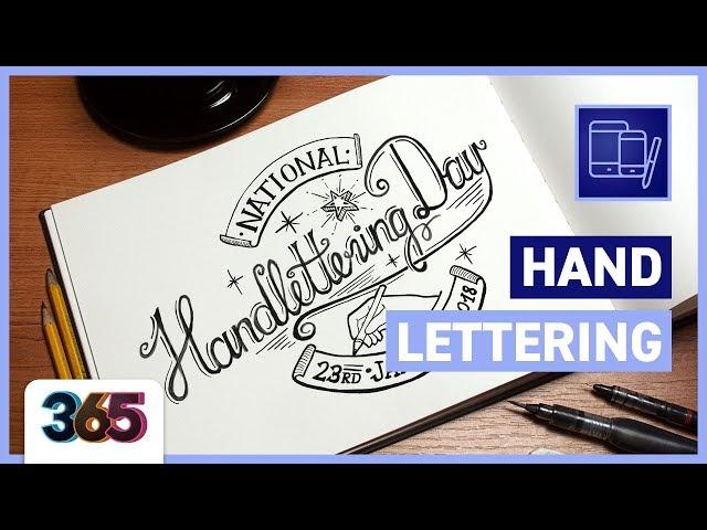 Creative Hand Lettering | tips & time-lapse #23/365 Days of Creativity