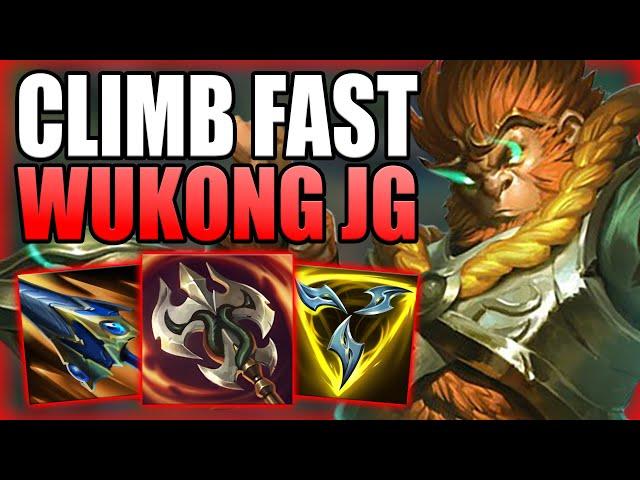 HOW TO PLAY WUKONG JUNGLE IN ORDER TO CLIMB OUT OF LOW ELO FAST! - Gameplay Guide League of Legends